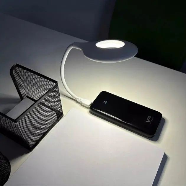 Универсальная USB лампа с голосовым управлением LK-50 Белая