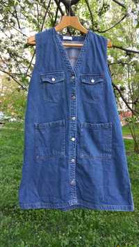 Envii безрукавка плаття сарафан джинс жилет жилетка жакет размер М