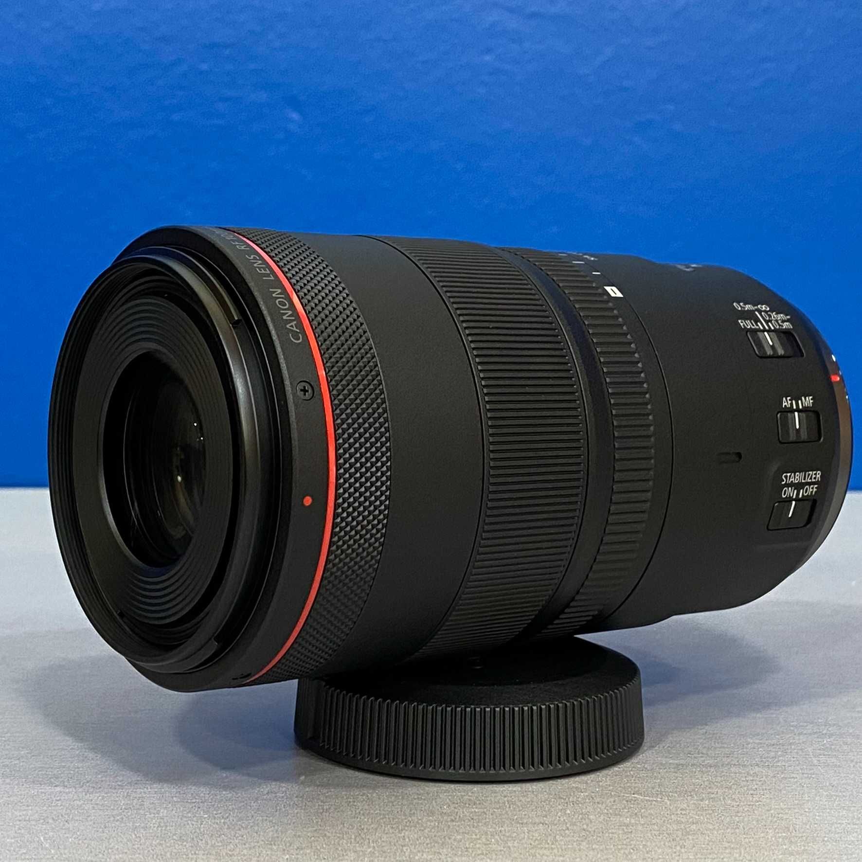 Canon RF 100mm f/2.8 L Macro IS USM (NOVA - 3 ANOS DE GARANTIA)