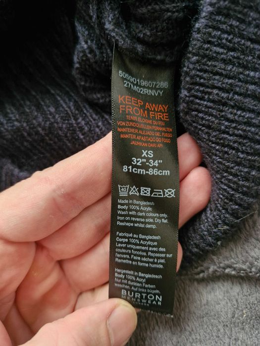 Світер підлітковий XS кофта джемпер Burton menswear