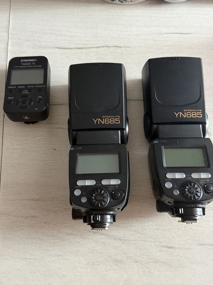 2x Lampy błyskowe Yongnuo YN685 nadajnik wyzwalacz YN622N-7X - NIKON