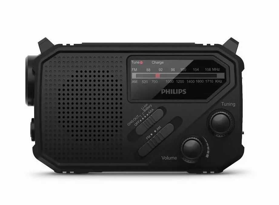RADIO SOBREVIVÊNCIA COM DINAMO E PAINEL SOLAR PHILIPS TAR169