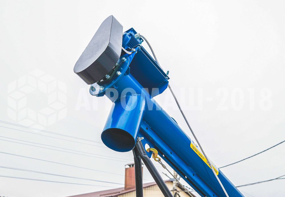 Погрузчик зерна, шнек с подборщиком. Навантажувач з підбирачем