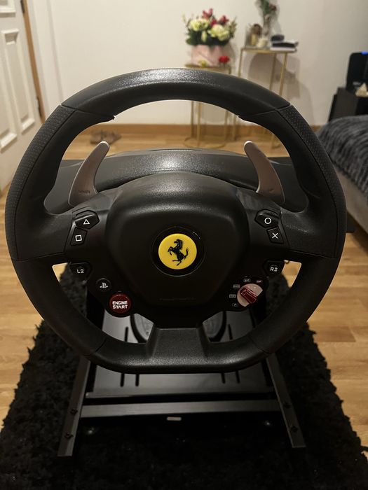 Volante + pedais + suporte