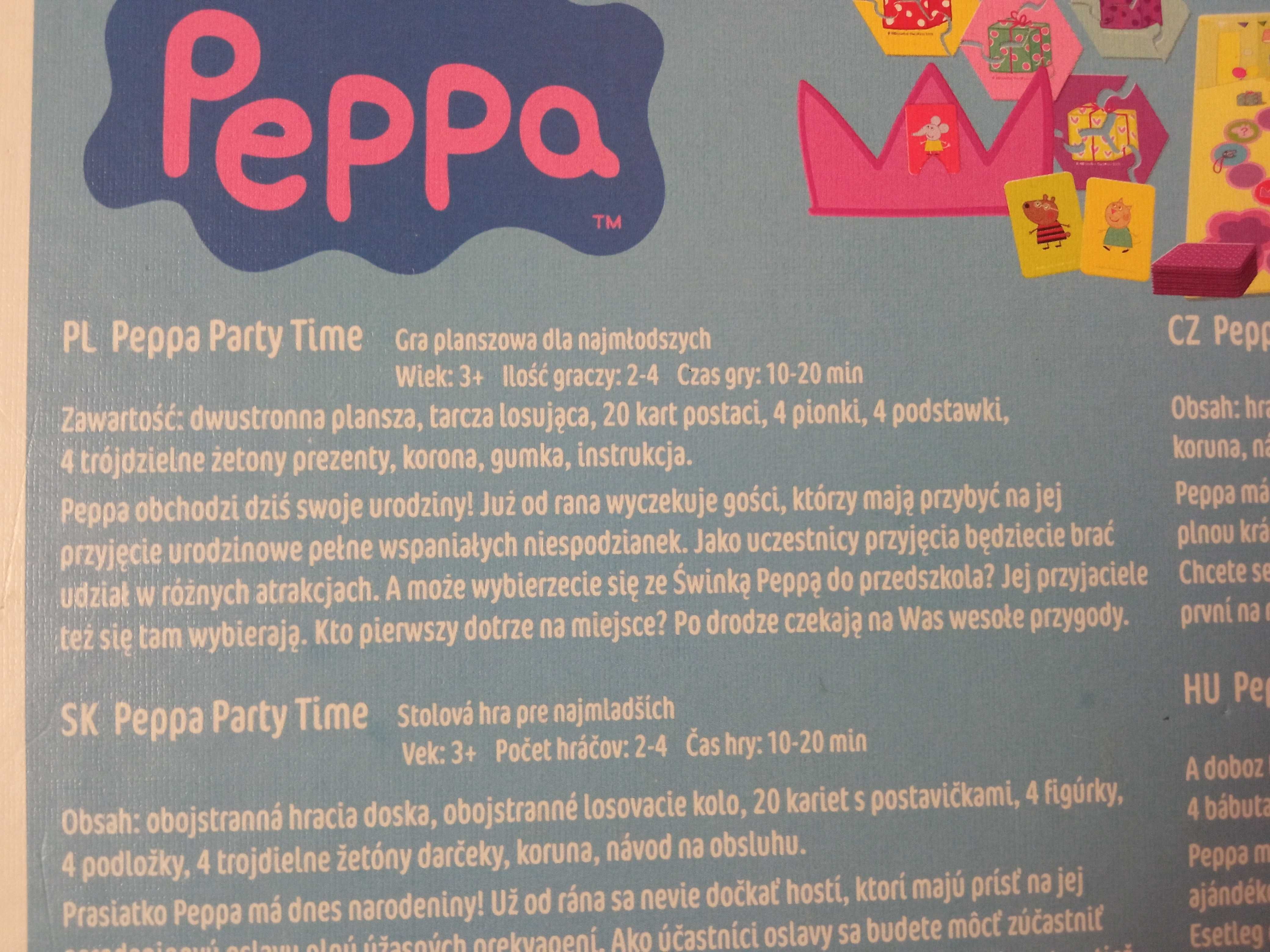 Gra Peppa Party Time +3