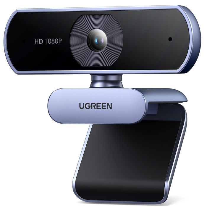 Webcam plug & play Ugreen FullHD usb com microfone incorporado SELADO