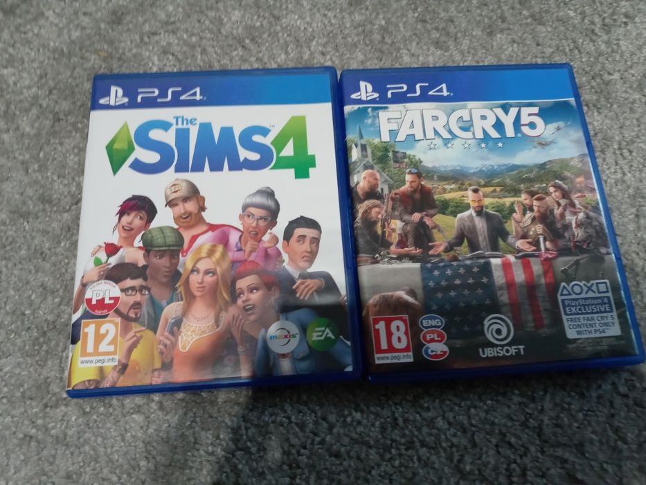 The Sims 4 i Far Cry 5 na Playstation 4