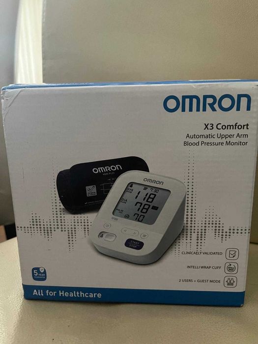 Omron Monitor de Pressão Arterial de Braço X3 -Medição Tensão Arterial