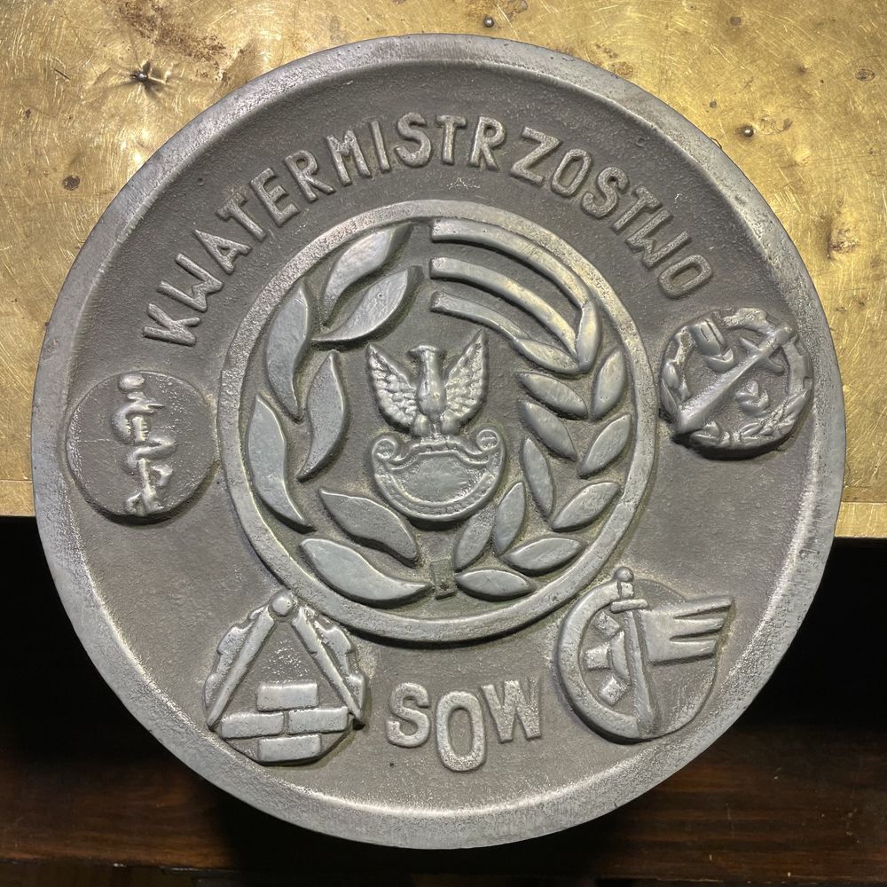 Wielka plakieta medal Kwatermistrzostwo SOW Wojsko Polskie