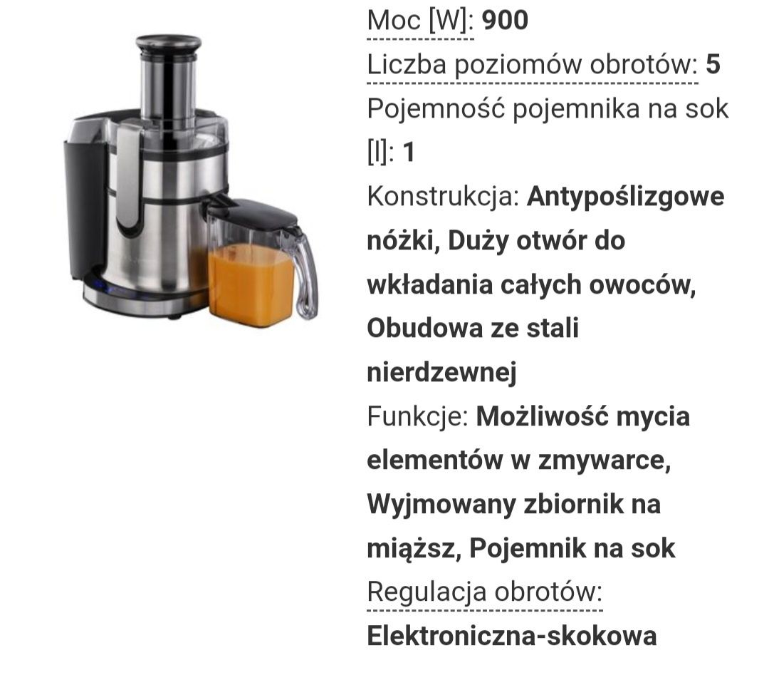 Sokowirówka GÖTZE & JENSEN JM701X