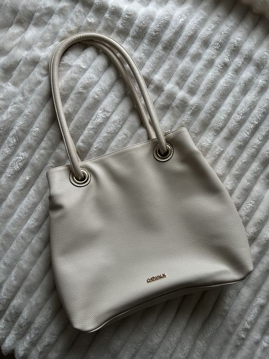 torebka na ramię i do ręki Catwalk kremowa