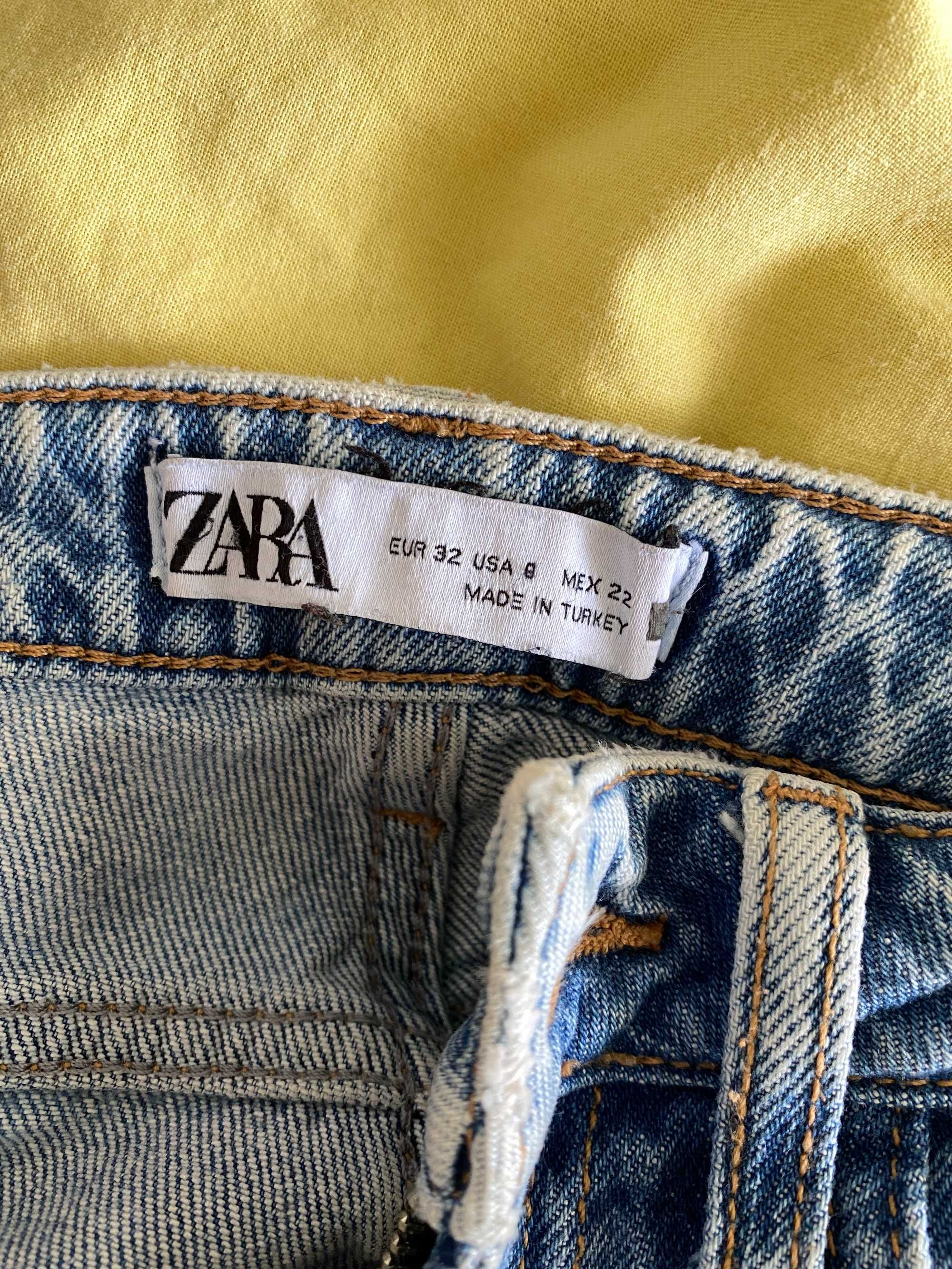 Jeansy straight Zara xss 32