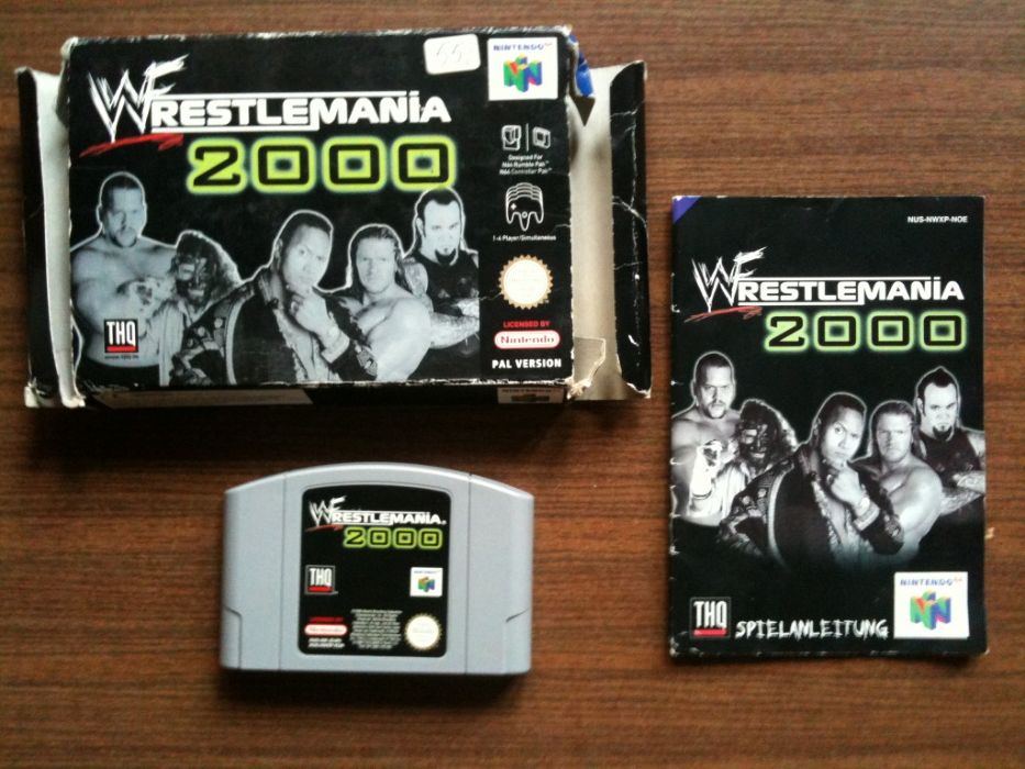 Игра на Nintendo 64 "WWF Wrestlemania 2000" (PAL)