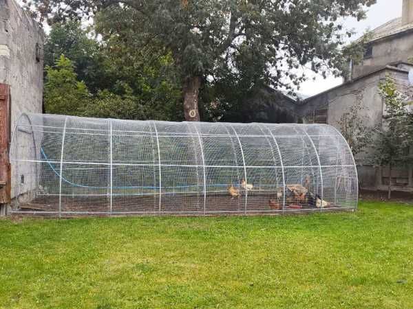 Wybieg / woliera / klatka dla kur, królików ŁUKOWA 3x4 3x6 3x8 3x10m
