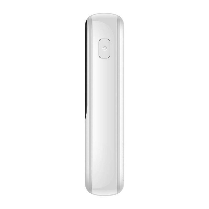 Baseus powerbank 10000mAh 20W QC/PD/SCP/FCP z kablem Lightning biały