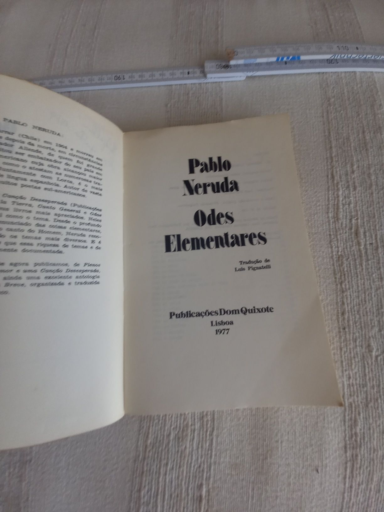 Poesia de Pablo Neruda Odes Elementares