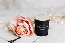 Świeca zapachowa sojowa Piwonia 180 ml Aromma + wieczko