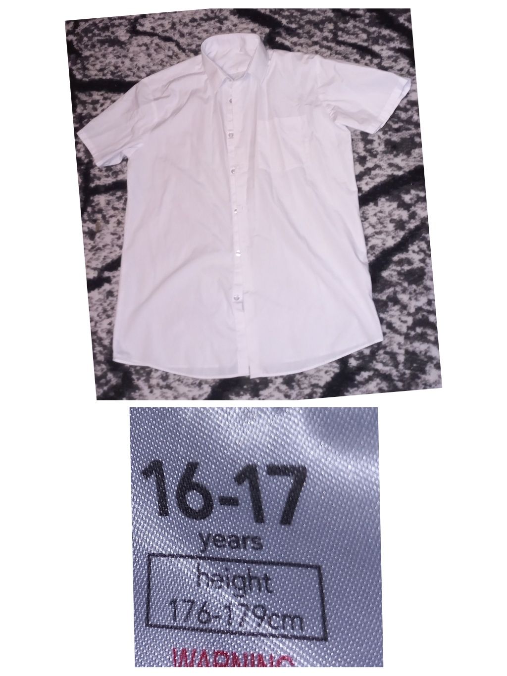 Biała koszula młodzieżowa 176/179