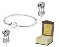 Bransoleta 19cm do Pandora + CHARMS GRATIS B54