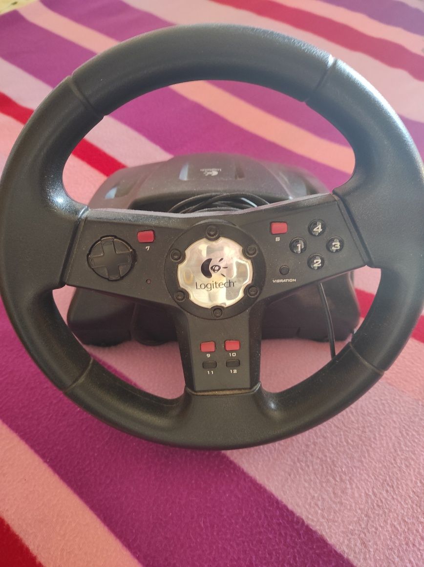 Conjunto Volante+pedais+Joystick