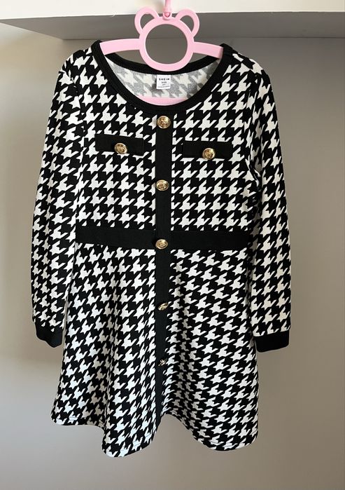 Сукня в гусячу лапку Shein