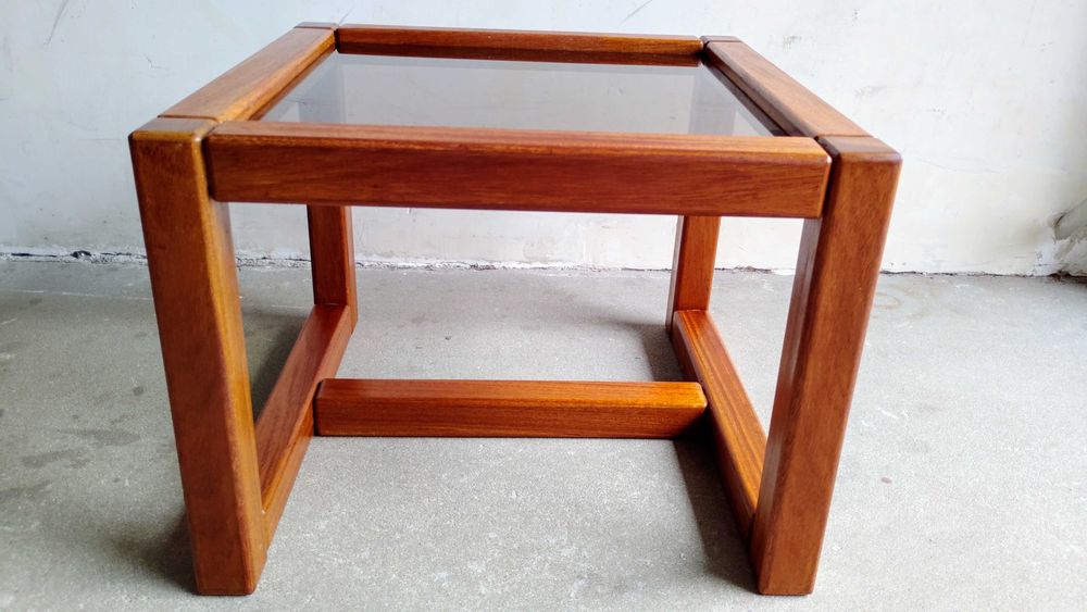 Duński stolik tekowy, vintage