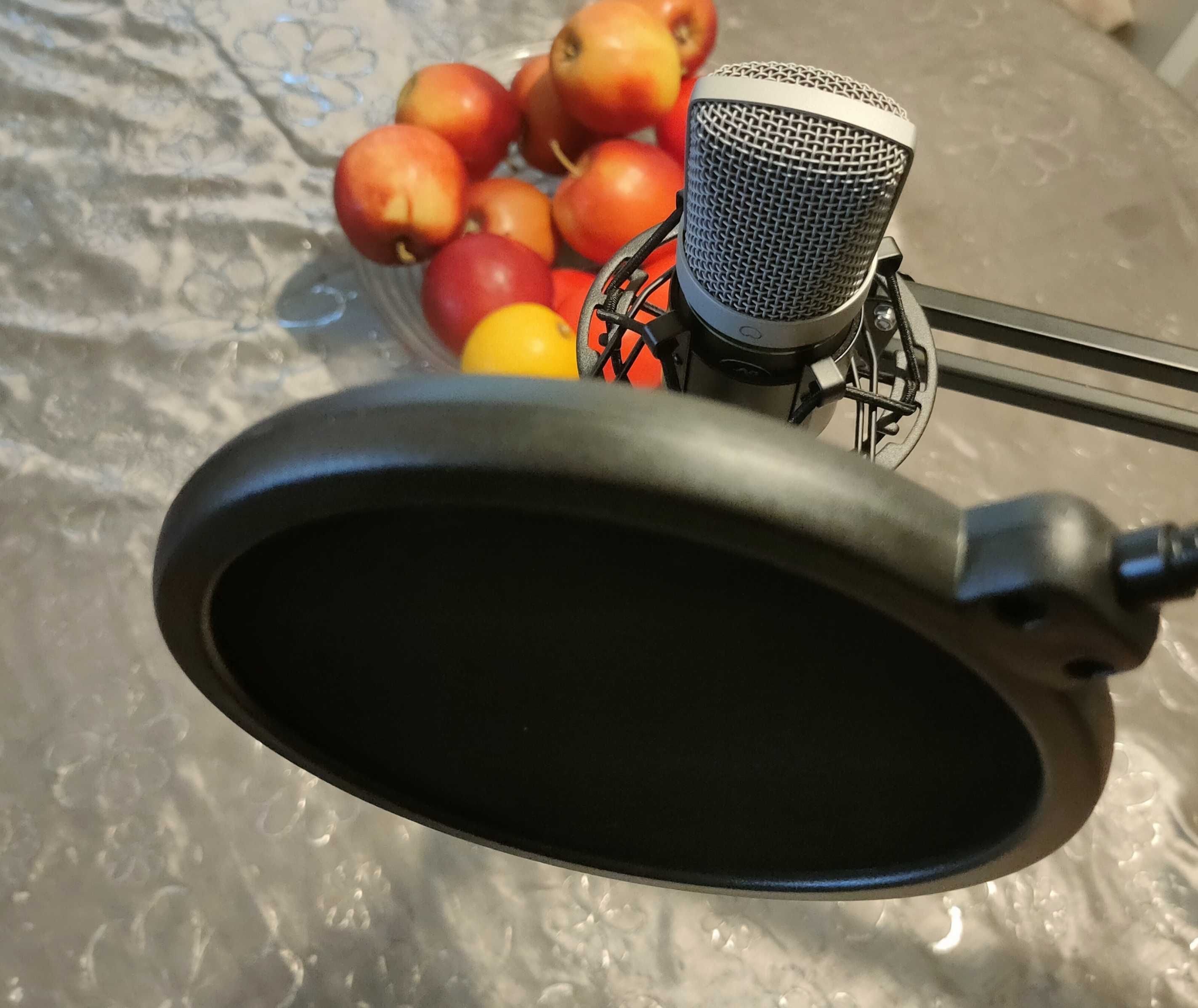 Nowy Mikrofon pojemnościowy Mackie EM-91CU USB podcast, wokal . Uchwyt