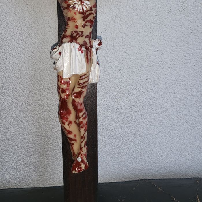 Krzyż Pasyjny Serca Jezusowego Końca Czasów 33cm