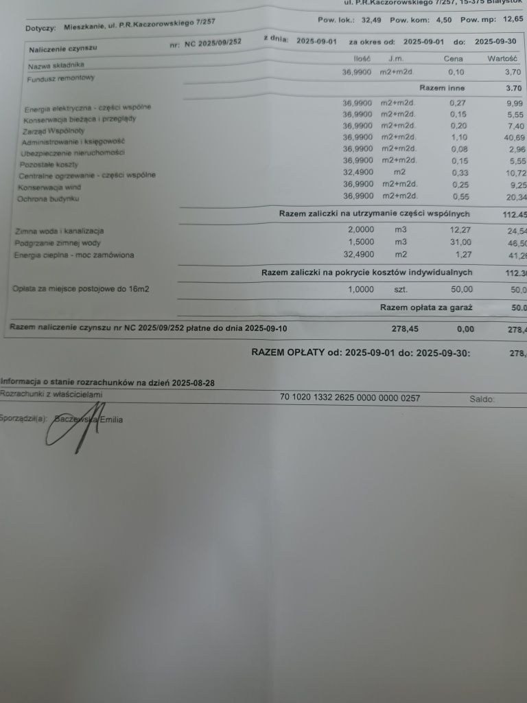 Mieszkanie 2 pokojowe Kaczorowskiego 7 Nowe