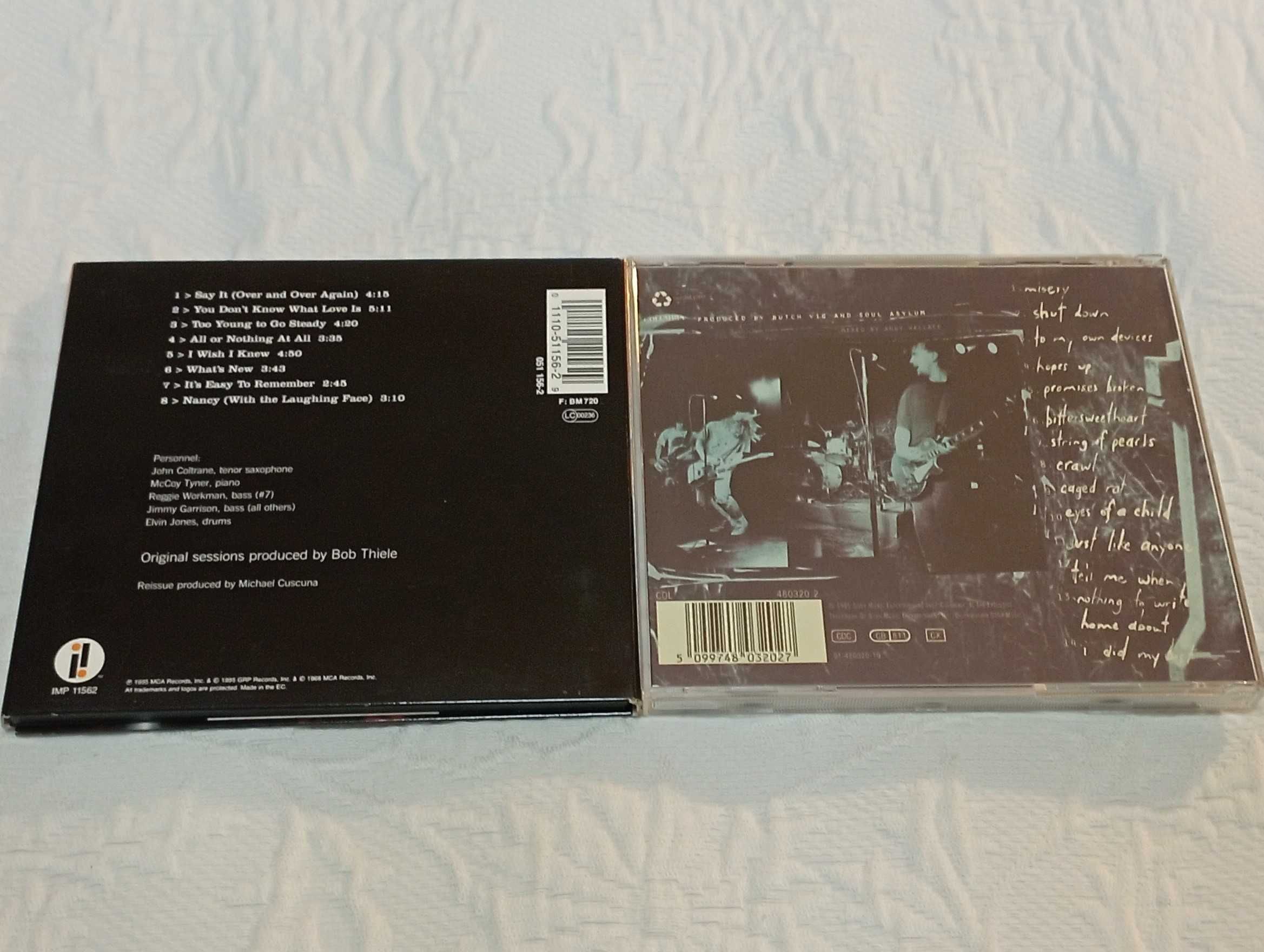 2 cds de musica: john coltrane quartet e soul asylum