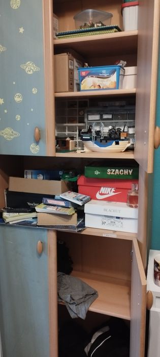 Regał  słupek z szufladami 80szer/200 wys/37 głębokość