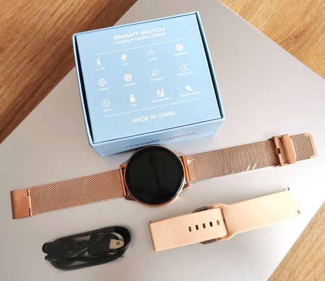 Смарт годинник жіночий LIGE smart watch смарт часы женские голд стиль