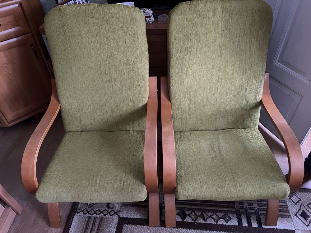Fotel x 2 zielony