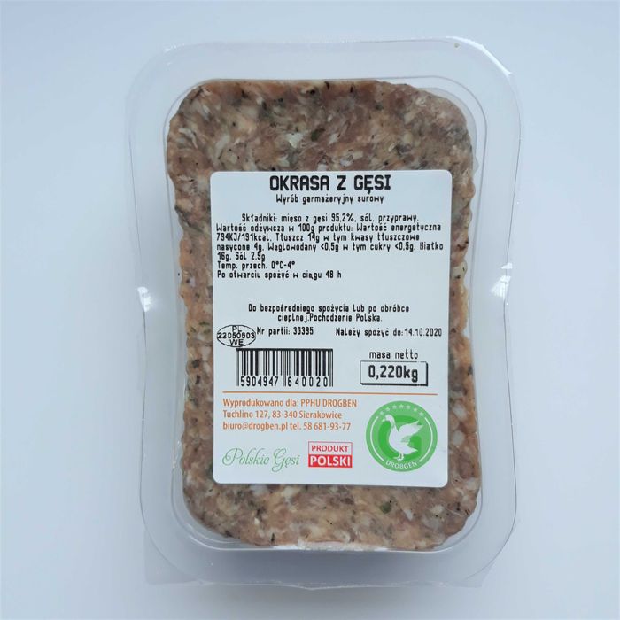 Okrasa z gęsi - sprzedaż hurtowa - Drobgen - Producent