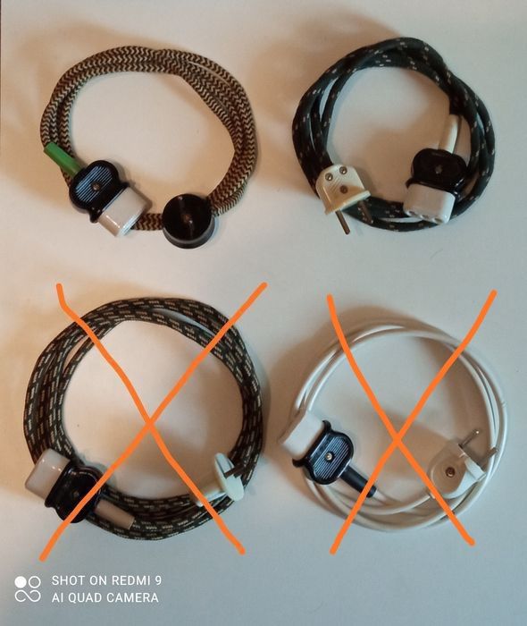 Шнур, кабель, провод от электро: самовара, чайника и др. из СССР .