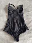 Czarne body bielizna modelujaca koronka wyszczuplajace