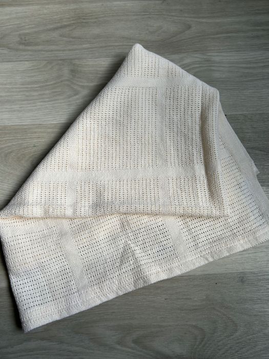 Плед дитячий бежевий органічна бавовна