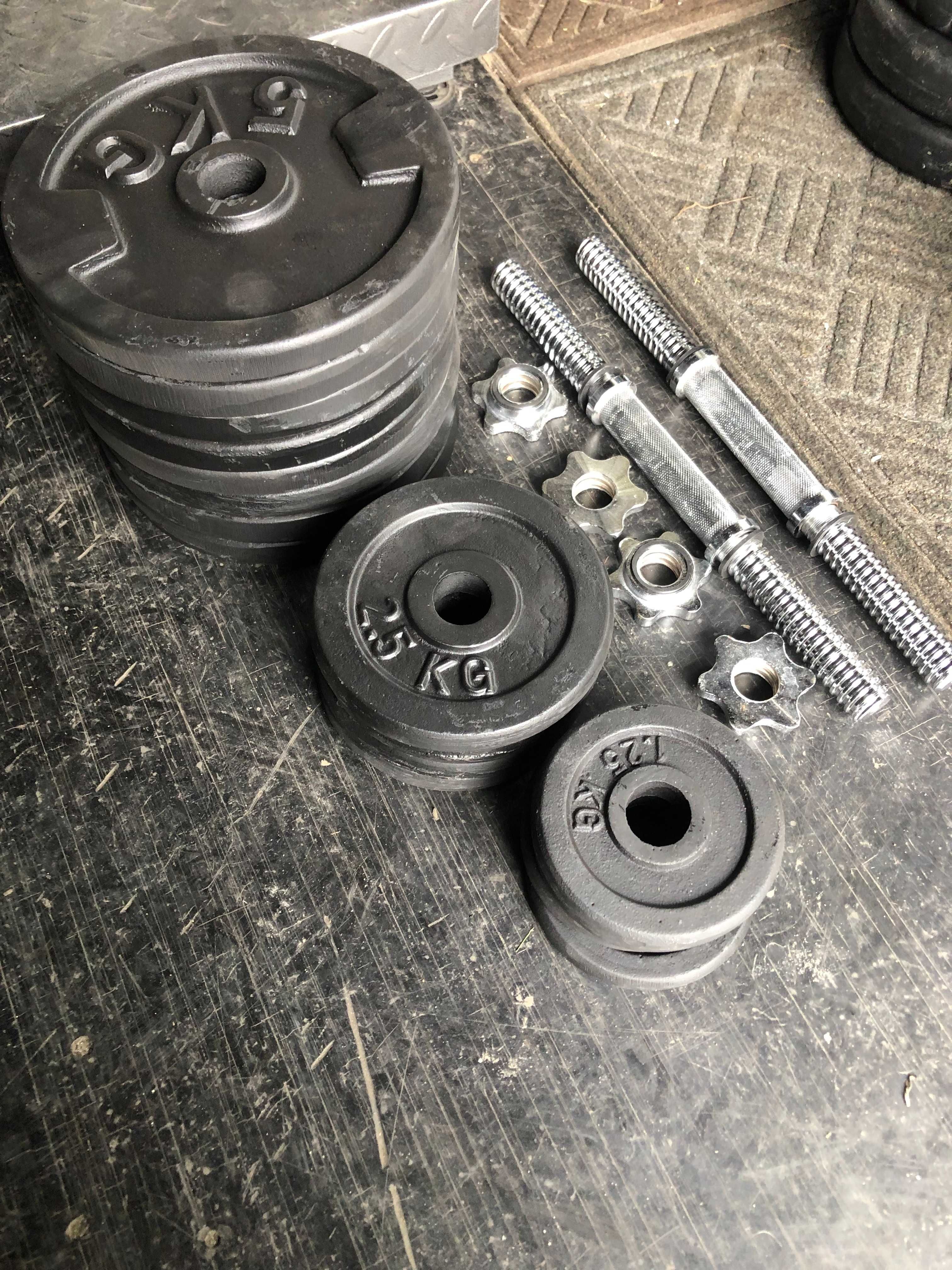 Hantle Sztangielki żeliwne regulowane 2 x 30kg
