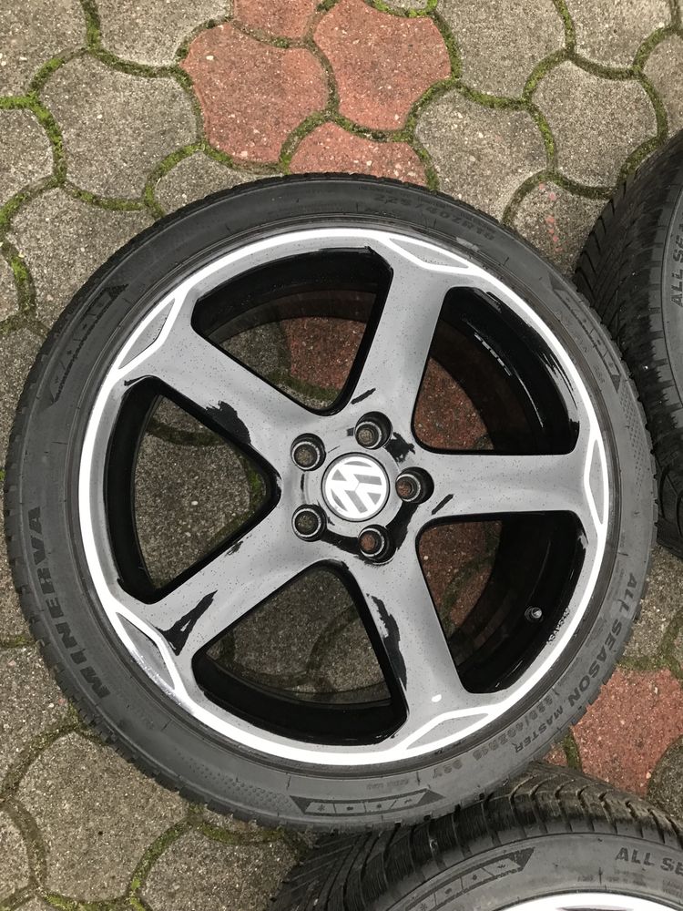 Koła Felgi Vw golf gti R-Line 18 cali 5x112 touran oryginalne opony