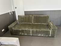 Sofa z funkcją spania i pojemnikiem 250x103 miękki sztruks