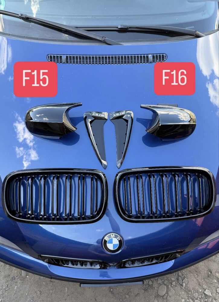 Ноздрі решітки на bmw F15 X5 F16 X6 2013-2018 f85 f86 жабра накдадки