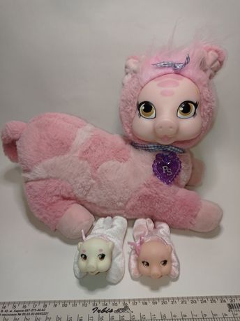 Мягкая игрушка беременная свинка с двумя детками. Piggy surprise
