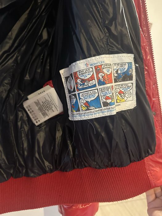 Moncler kurtka puchowa z kołnierzem z jenota