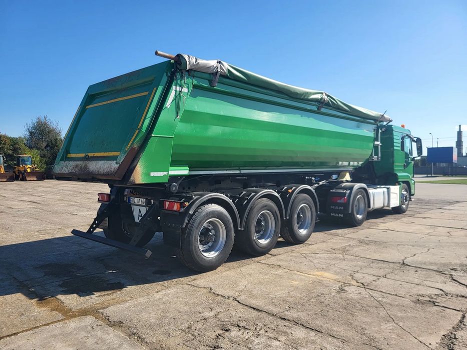 Meiller MHPS 12/27 NOSS1 stalowa 27kubików z Niemiec  z Niemiec stalowa waga 6500 kg ład. 28100 kg super stan