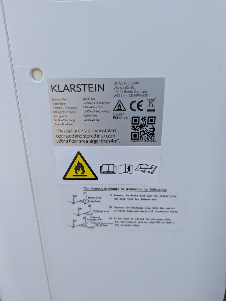 Klimatyzator Klarstein Smart