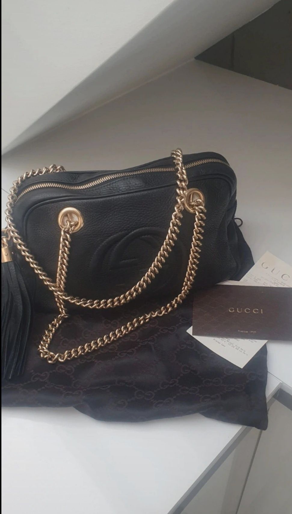 Torebka Gucci soho medium cellularius double chain