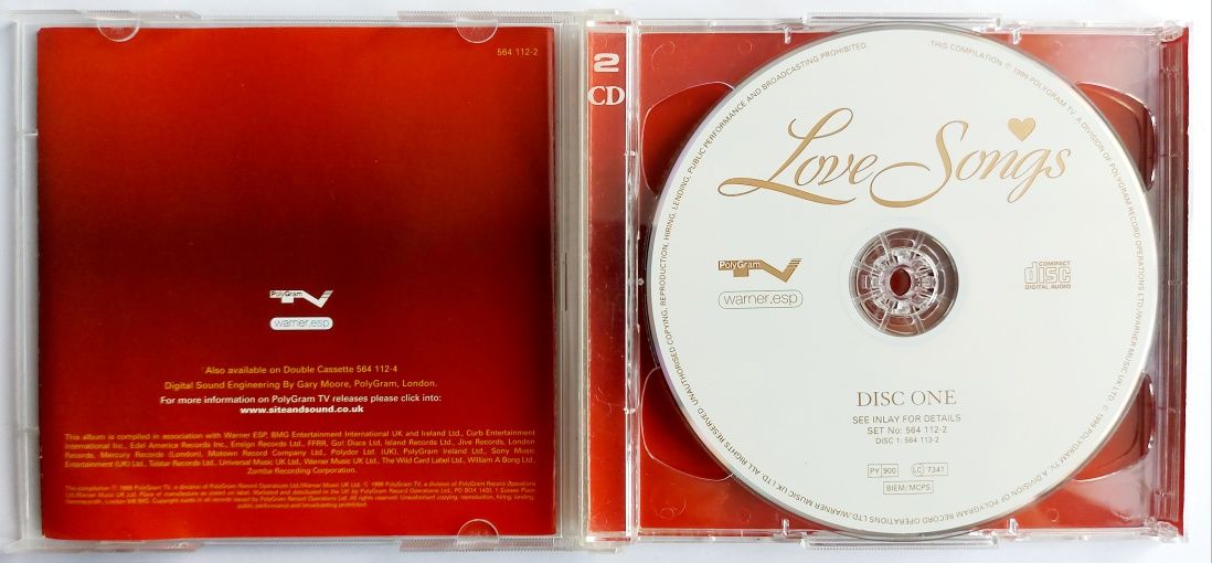 Love Songs 2CD 1999r All Saints Cher Lionel Richie E17 The Corrs