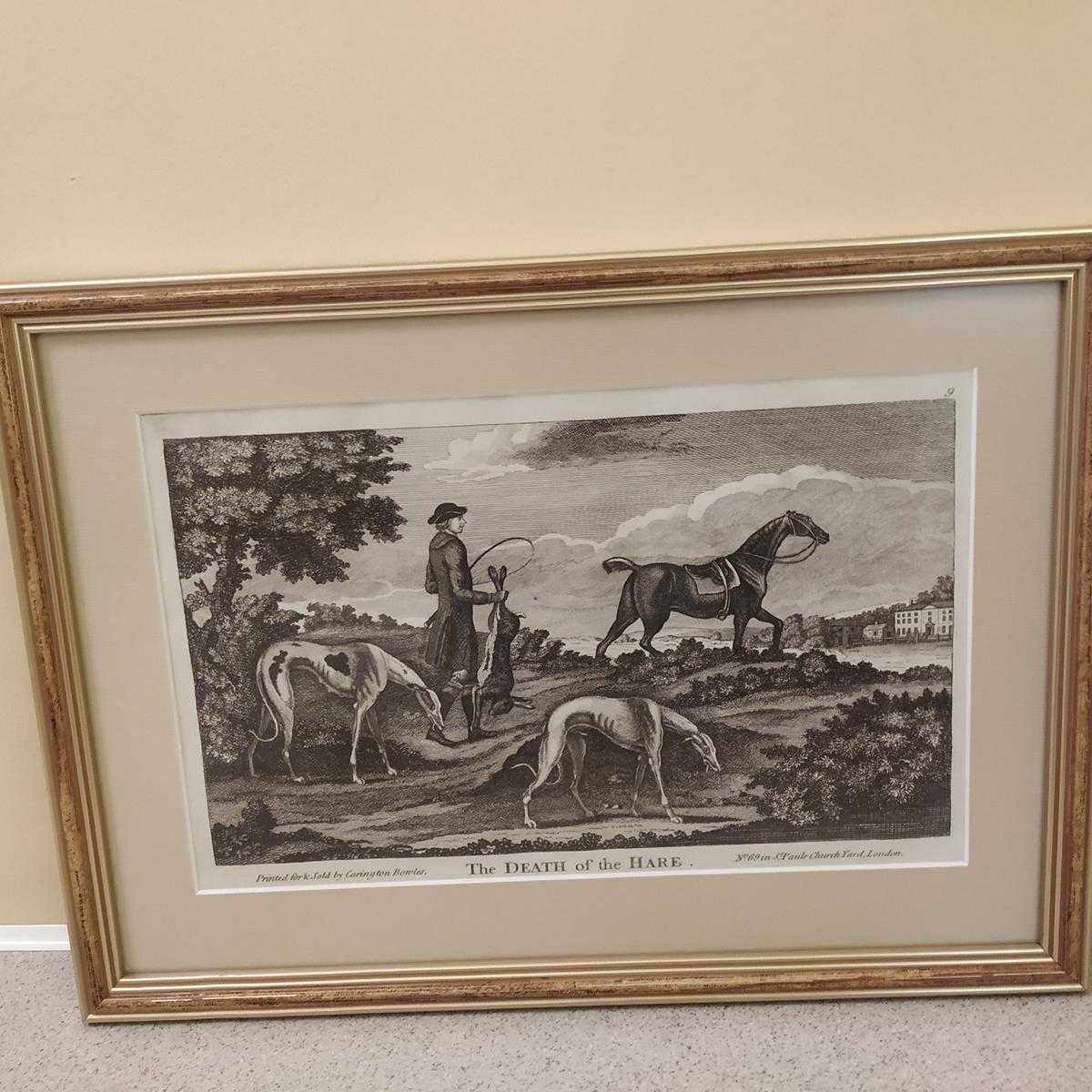 Dziesięć rycin przedstawiających konie  - Vintage