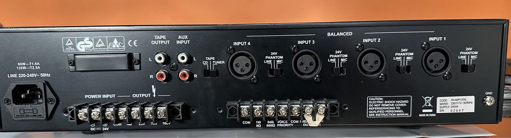 Amplificador Proel AMP120XL - ex. demo como novo