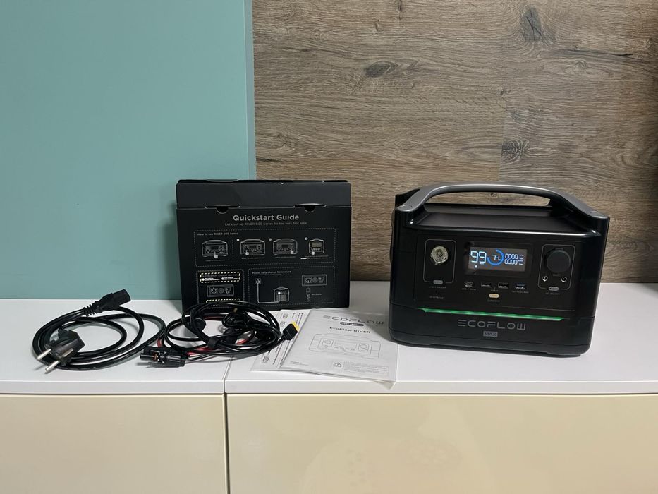 Зарядна станція EcoFlow RIVER Max 576 Wh - Екофлоу 576 вт. год